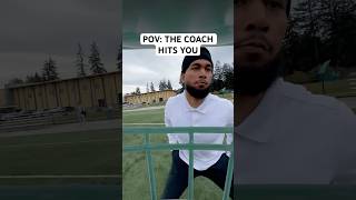 POV THE COACH KNOCKS YOU OUT 💀💥 football funny shorts [upl. by Ho]