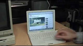 Apple iBook G4 unboxing test amp first impressions [upl. by Irafat276]