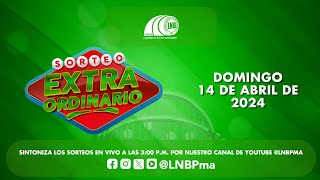 SORTEO EXTRAORDINARIO  DOMINGO 14 DE ABRIL DE 2024 [upl. by Davida]