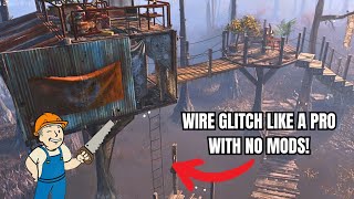 Building Treehouses With No Mods On Survival  Fallout 4 Settlement Tutorial [upl. by Nylitsirk]