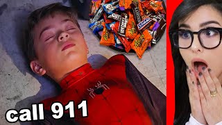 Little Brother Left Home ALONE on Halloween [upl. by Marice]