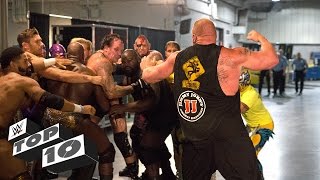 Brutal Backstage Brawls WWE Top 10 [upl. by Bibby571]