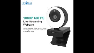 Luckimage H780 1080p 60fps ring light webcam [upl. by Johnstone742]