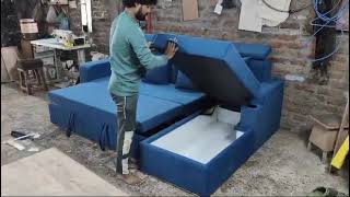 sofa come bed plus couch storage [upl. by Mendez]