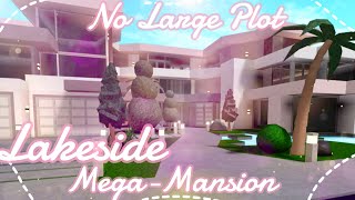 Bloxburg  No Large Plot Blush Lakeside Family Mansion [upl. by Mcintyre939]