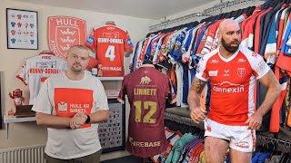 Hull KR Shirts  Talking Shirts Episode 96 Hull Kingston Rovers 2023 QLD Alt Shirt  Kane Linnett [upl. by Drarej]