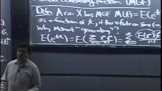 Lecture 17 Moment Generating Functions  Statistics 110 [upl. by Klinges]