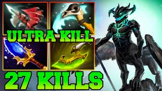 Ultra Kills amp 27 Kills Outworld Destroyer  Outworld Destroyer Dota 2 Mid Carry 735 OD Gameplay [upl. by Milzie]