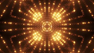 Gold Circle LED Animated VJ background Motion Graphics [upl. by Anitnerolf]