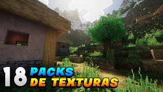 TOP 18 PACKS DE TEXTURAS QUE DEBERÍAS USAR 120 🔥💎 JAVA Y BEDROCK [upl. by Solraced]