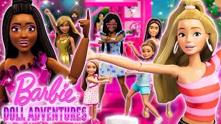 Barbie Doll Adventures  🎶 quotHAPPY DOLLIDAYquot Official Barbie Music Video [upl. by Nylra619]