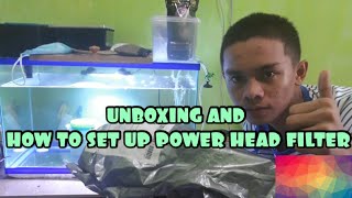 UNBOXING AND HOW TO SET UP POWERHEAD FILTER EPISODE 7 [upl. by Bernardina223]