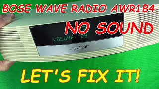 How to fix a Bose Wave Radio AWR1B4 with no sound amp remote control intermittent [upl. by Ellehs790]