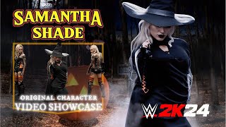 WWE 2k24 Original CAW SHOWCASE quotThe Queen of Darknessquot Samantha Shade [upl. by Bamford]