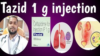 Tazid 1 g injection use in Bangla Dosage side effects Bangla only for bacteria disease injection [upl. by Mychael346]