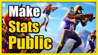 How to Make Stats Public in Fortnite OG Fortnite Tracker Stats Not Showing [upl. by Bord768]