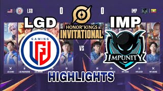 LGD VS IMPUNITY Honor Of Kings Invitational Season 2 Highlights [upl. by Belanger207]