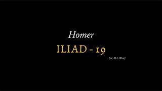 Iliad 19 by Homer reconstructed Ancient Greek pronunciation [upl. by Everson]