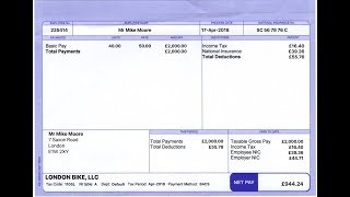 How to make UK Paystub Maker Payslip Paycheck for free [upl. by Ronoh822]