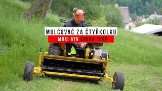 Mulčovač za čtyřkolku MUKI ATV CRONA 18 [upl. by Anirres]