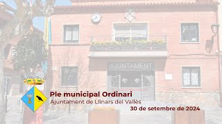 Ple ordinari del dia 30 de setembre de 2024 [upl. by Cecil]