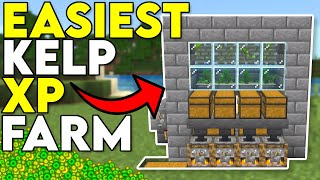 Best Kelp XP Farm Minecraft Bedrock 120 [upl. by Ahsieken]