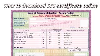 How to download the SSC certificate online [upl. by Yevoc]