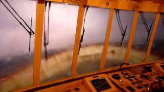 Grosse Tempête sur un Cargoboat en Mer Méditerranée [upl. by Tterrag]