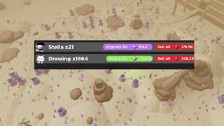 Filling The Map With 1000 Stella Drawings  Tower Heroes [upl. by Auqenahs]