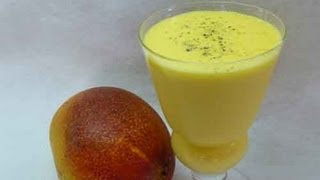 Mango Lassi  Mango Flavored Yogurt Drink Indian Recipe  Show Me The Curry [upl. by Zicarelli]