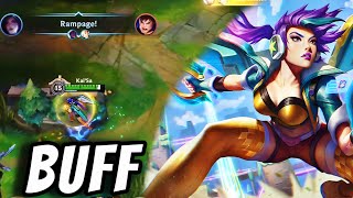 WILD RIFT NEW CHINESE KAISA BUILD 1VS9 CARRY GAMEPLAY [upl. by Ardnayek]