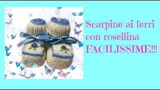 TUTORIAL  SCARPINE CON FIORE AI FERRI  FACILISSIME [upl. by Ernest]