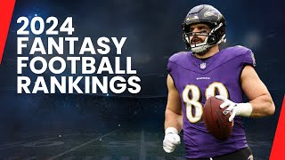 2024 Fantasy Football Tight End Rankings  Top 5 TEs to Draft [upl. by Pero]