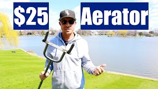 The Cheapest Way to AERATE YOUR LAWN [upl. by Ycrem498]