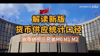 解读新版货币供应统计口径｜货币供应三兄弟M0 M1 M2：哪些变了？哪些没变？ [upl. by Siduhey]