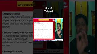 Features of Negotiable Instrument  Video3  Ch1  Class 10 class10th shorts [upl. by Ednew]