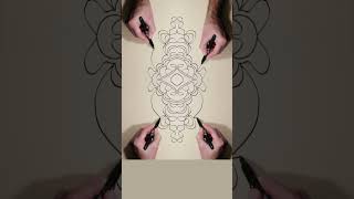 Trick Art Drawing Symmetrical Dance S37shorts Trick Art drawing art [upl. by Genevra26]