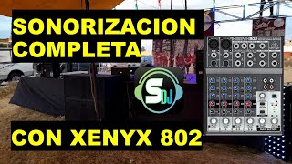 SONORIZANDO con MINI MEZCLADORA XENYX 802👀😎🤔🔊 Behringer Como CONECTAR con SPECTRUM DJ [upl. by Sibeal950]