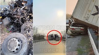 01052024г  «Выживших нет» Момент гибели четырёх человек в жутком ДТП с фурой в Хабаровском крае [upl. by Annasiul]