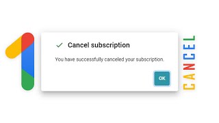 How to CANCEL Google One Subscription [upl. by Griff]