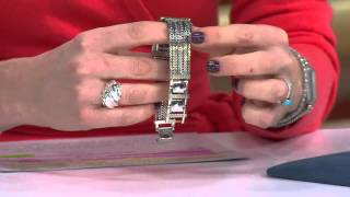 Ecclissi Sterling Square Case Multirow Bracelet Watch with Amy Stran [upl. by Auka487]