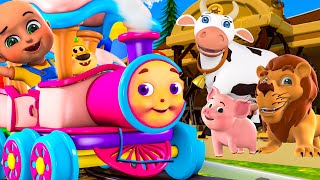 🚂🚂🚂Train Song  Choo Choo Train for Children  My Little Train Nursery Rhyme amp Kids Songs babybobo [upl. by Ymmot]