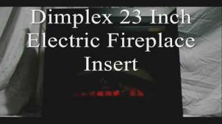 Dimplex 23in Electric Fireplace Insert With Trim amp Glass DFB4047  Heats 400 sqft [upl. by Christiana313]