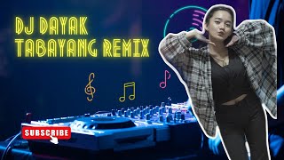 DJ Dayak Terbaru Tabayang Versi GANJUR Cover By AngelMelody Nya Enak Banget  Lirik Video [upl. by Kenimod]