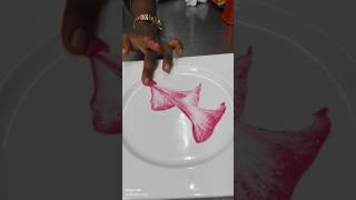 Dessert plating techniques garnish dessert plating shorts asmr food techniques recipe [upl. by Countess]