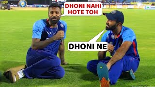 Emotional Hardik Pandya and Dinesh Karthik Talks Abut Ms Dhoni After win in Ind vs Sa 4th T20 2022 [upl. by Morton]