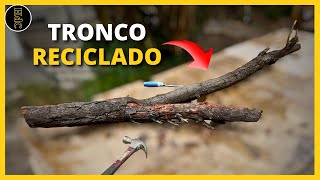 😻3 DIY IDEAS para CREAR RASCADORES PARA GATOS con TRONCOS DE ÁRBOL RECICLADO [upl. by Ridan]