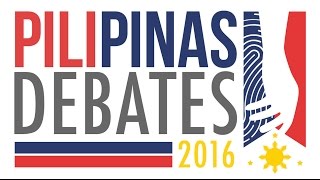 REPLAY PiliPinas Debates 2016 commercialfree [upl. by Francoise]