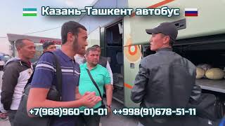 84 КазаньТашкент автобус  KazanToshkent  Ташкент Казань автобус  ToshkentKazan [upl. by Enillebyam]