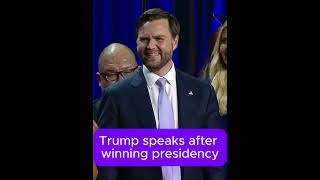 Trump speaks after winning presidency [upl. by Wendel]